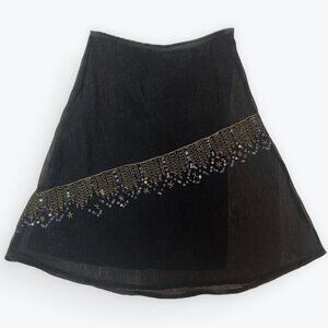 S | Sequin Black Skirt